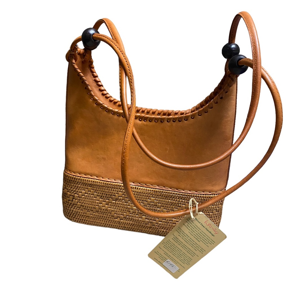 Handmade Ratan Leather Shoulder Bag